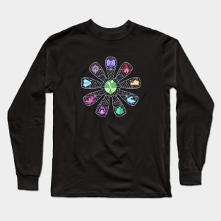 A.I. Flower Symbols Long Sleeve T-Shirt